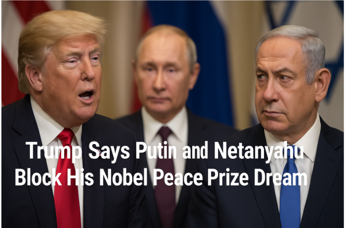Trump Says Putin and Netanyahu Block His Nobel Peace Prize Dream